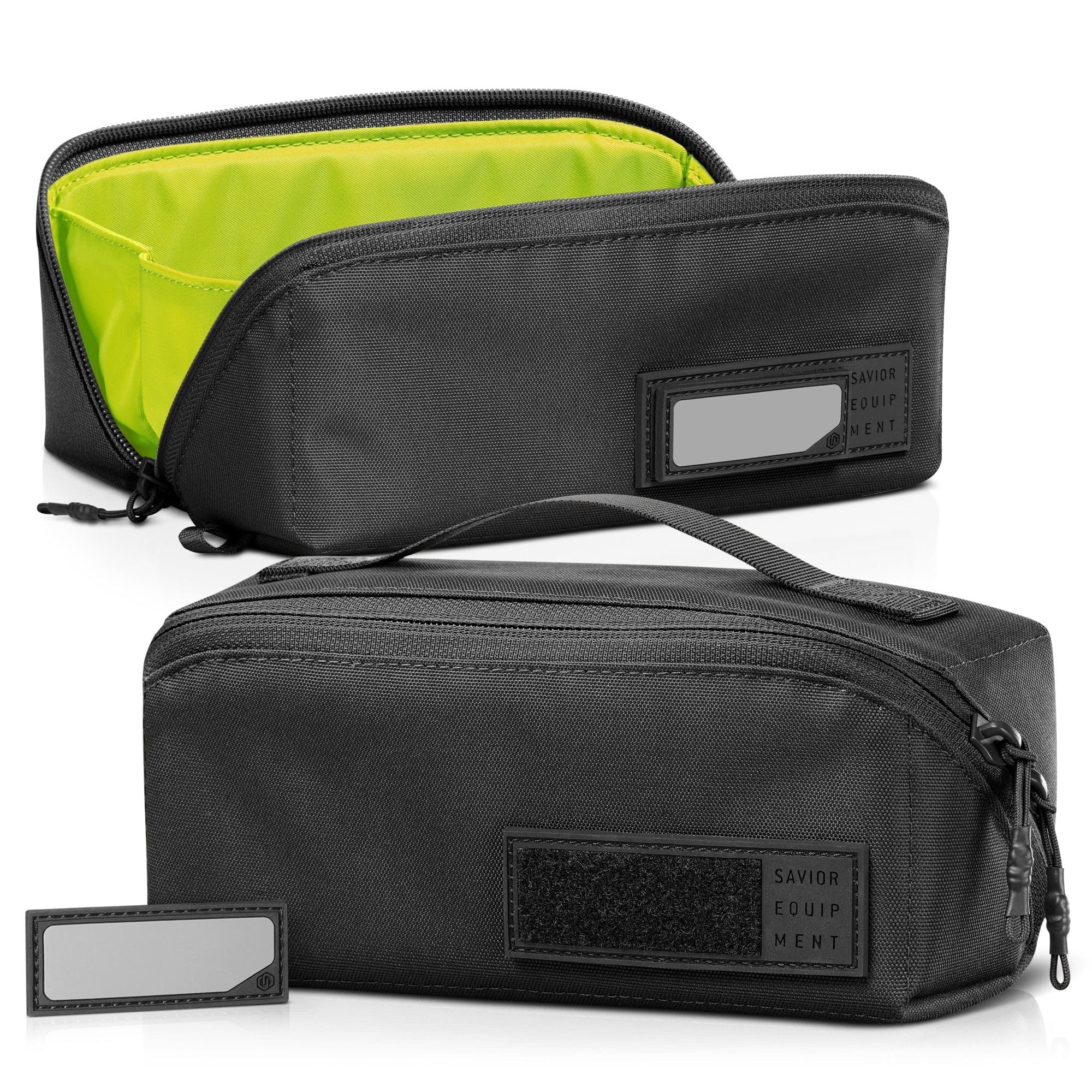 Savior Utility Pouch — 2 Pack in Obsidian Black/Neon Green